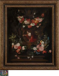 Blomsterkrans med Maria Magdalena