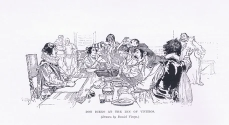 Don Diego på vertshuset i Viveros, fra The Magazine of Art 1893, Cassell and Company