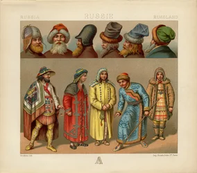 Russisk kjole, 1880