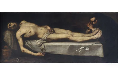Den døde Kristus og den hellige Dominikus de Guzmán, 1623