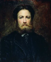Portrett av en ung mann, av Daniele Ranzoni (1843-1889), olje på lerret.