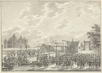 Ankomst av de væpnede innbyggerne i Amsterdam i Muiden, 1787