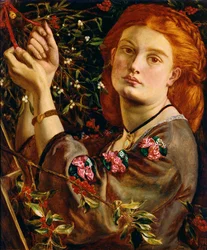 Hanging the Misteltein, 1860 (panel)