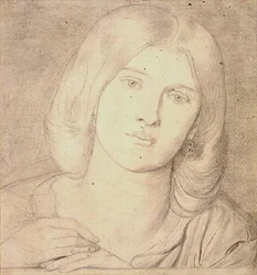 No.1537 Miss Fanny Cornforth, ca. 1860 (blyant på papir)