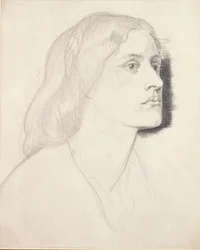 Portrett av frøken Ruth Herbert, sannsynligvis 1858