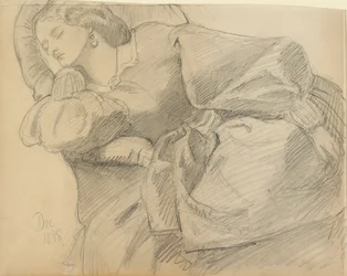 Ruth Herbert sover, 1858