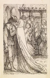 Prinsens fremgang - Komposisjonsstudie for «Du skulle ha grått henne i går»