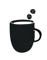 Søtt svart kaffekrus