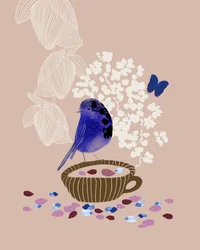 Den fantasifulle Blue Bird-teen