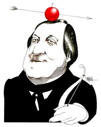 Gioachino Rossini, 2024 (digital fargeblyanttegning)