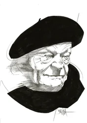 Giuseppe Ungaretti, 2024 (digitalt forbedret blyanttegning)