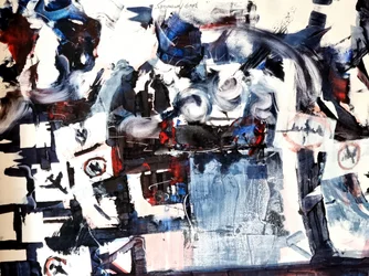 Dristig, urban abstrakt kunst