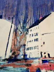 Abstraksjon av byens gater