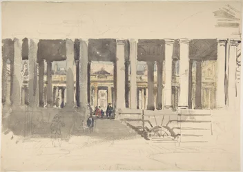 Greenwich Hospital (forside); Studie av en bygning (bakside)