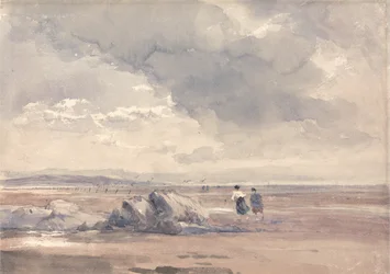 På Lancaster Sands, lavvann