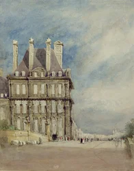 Pavillon de Flore, Tuileries, Paris (akvarell og gouache på papir)