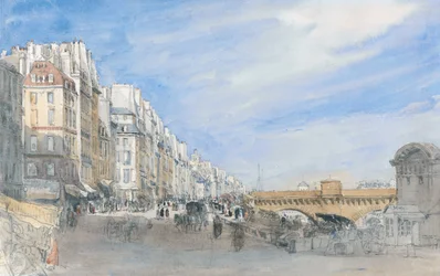Pont Neuf fra Quai de l#39;Ecole, Paris