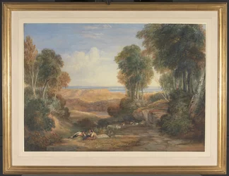 Samløpet mellom Severn og Wye med Chepstow i det fjerne