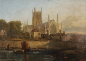 Worcester katedral, elven Severn