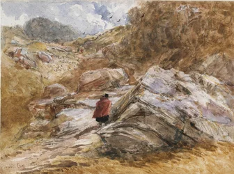 Fjellpass ved Bettws-y-Coed, 1851