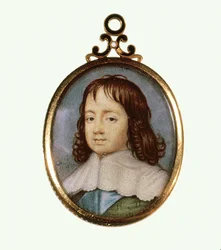 Charles II som gutt (akvarell på vellum)