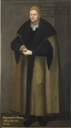 Sigismund I den eldste, konge av Polen og storhertug av Litauen - Portrett av Sigismund I av Polen (1467-1548), av Frumerie, David (1641-1677). olje på lerret