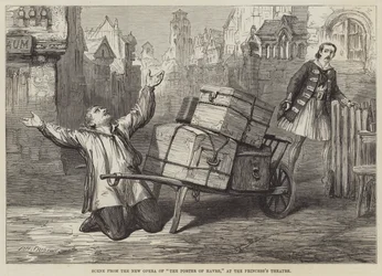Scene fra New Opera of Porter of Havre, på Prinsessens Teater