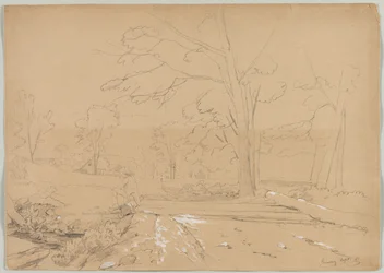 Landskap med mannfiske, Conway, New Hampshire, 1851.