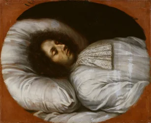 Karl XI (1655-1697), konge av Sverige, pfalzgreve av Zweibrücken, på dødsleiet, 1697