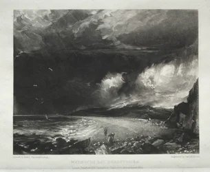 Ulike landskapsfag, karakteristiske for engelsk natur fra bilder malt av John Constable, R.A.: Weymouth Bay, Dorsetshire