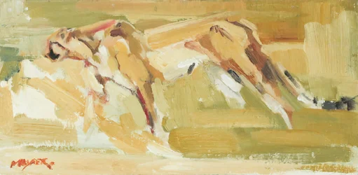 Gepard, 2015 (olje på lerret)