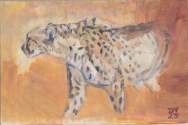 Gepard, 2021 (olje på lerret)