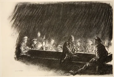Et rot fra Royal Flying Corps, illustrasjon fra «The Western Front», utgitt av Country Life Ltd.