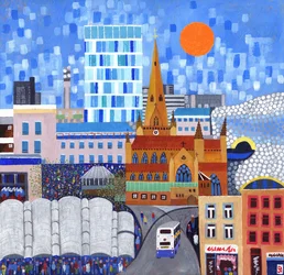 Bullring Sun, 2012 (akryl på lerret)