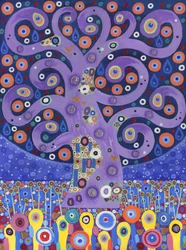 Påfugltreet, 2011 (akryl på lerret)