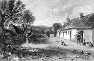 Burns Cottage, illustrasjon fra 