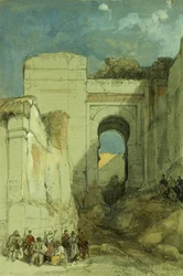 En gammel maurisk port, Granada, 1883