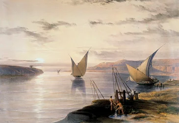 'Båter på Nilen', c1838-1839