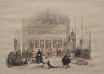 Chapel of the Convent of St. Saba   1303734   no       norwegian Successfully Translated  Original: Illustration for the ballad Der Gang nach dem Eisenhammer by Friedrich Schiller. Translat: Illustration for the ballad Der Gang nach dem Eisenhammer by Frie