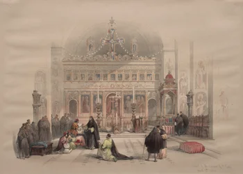 Kapell i klosteret St. Saba, 1839.
