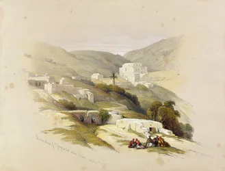 Christian Church of St. George at Lud (Ancient Lydda) 29. mars 1839, fra bind II av 