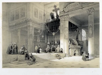 Saint Helena-kirken, Betlehem (Bethlehem) - i "Det hellige land", London 1849