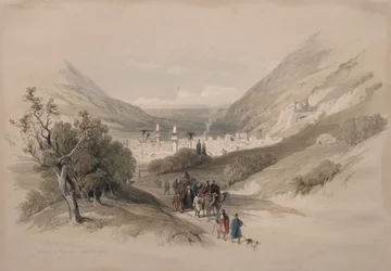 Inngangen til Nablus, 1839.