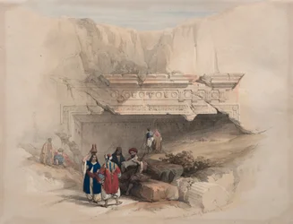 Inngang til Kongenes graver, Jerusalem, 1839.