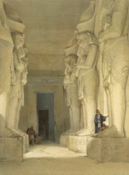 Utgravd tempel i Gysha, Nubia, fra Egypt og Nubia, bind 1