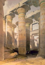 Søylehall, Karnak, Egypt, 19. århundre