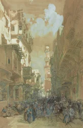 Moskeen El Mooristan, Kairo, Egypt, 1838