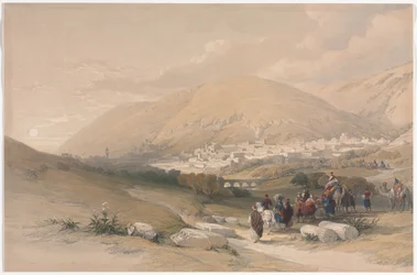 Nablus gamle Sikem, 1839.