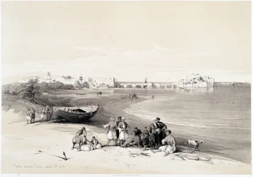 Sidon (Said), tegning laget 28.04.1839 i "" Det hellige land", London 1849