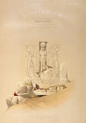 Inngangen til det store tempelet til Aboo Simbel, Nubia, tittelside til bind I av 